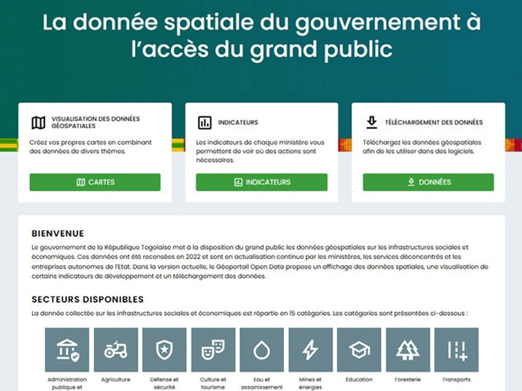 Togo : Le gouvernement renforce sa stratégie numérique avec le lancement d’un Géoportail national